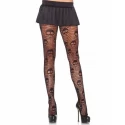 Rajstopy Screaming skull net pantyhose