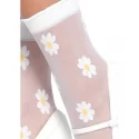 Urocze Skarpetki Sheer Woven Daisy Anklets