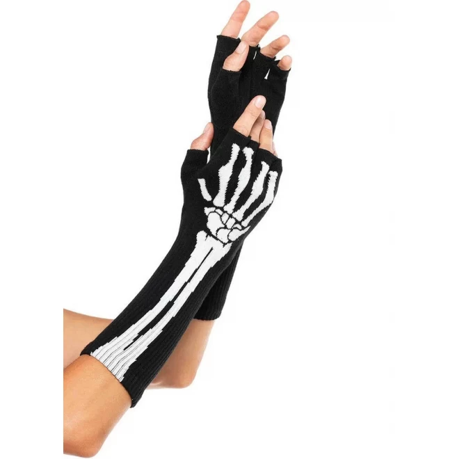 Rękawiczki ze szkieletem Skeleton Fingerless Gloves