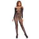 Seksowne bodystocking z długim rękawem