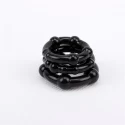 Get lock beaded cock rings-black