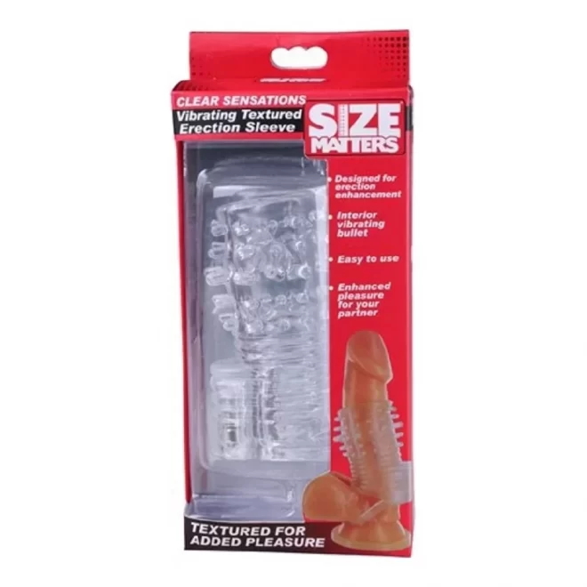 Clear Sensations Vibrating Textured Erection Sleeve