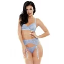 3-częściowy koronkowy komplet Cindy sparkle & lace bra set