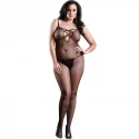 Bodystocking z siateczki Fishnet Bodystocking with Lace Up