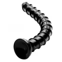 Hosed swirl hose 18' dildo black (Ã 2')