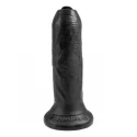 King cock uncut cock 15.25 cm. (6.00 inch) - black