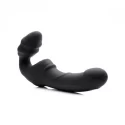 Slim Rider Strapless Strap-on Vibrator - Black