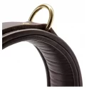 Coco de mer leather collar brown