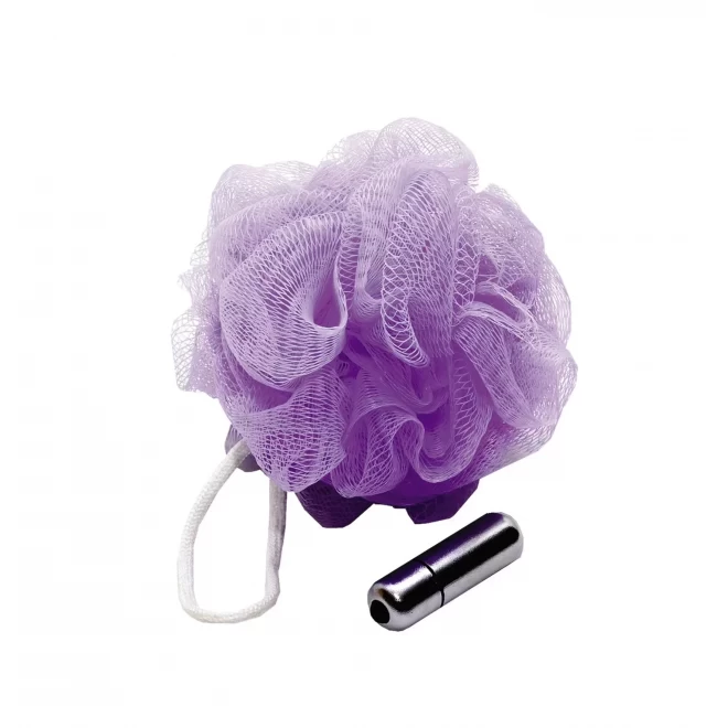 Mesh sponge - vibrating - purple