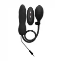Inflatable vibrating silicone twist