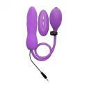 Inflatable vibrating silicone twist