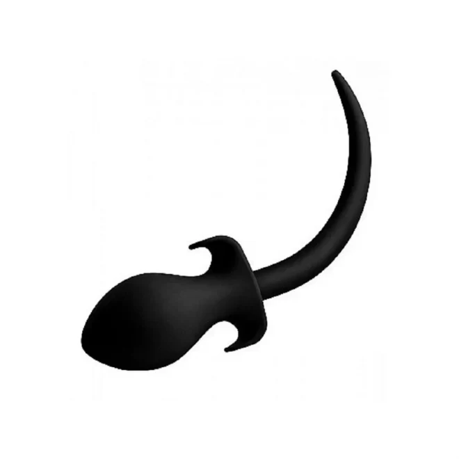 Woof xl silicone puppy tail butt plug
