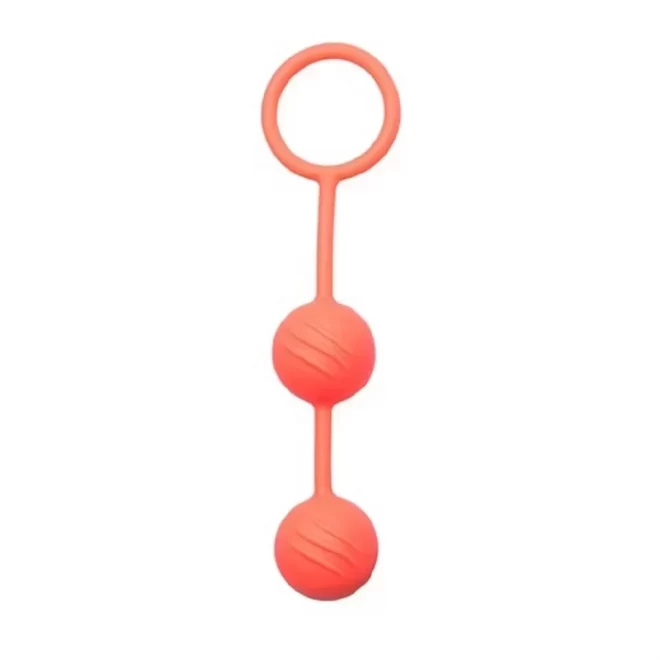 Easytoys Semi Ribbed Geisha Balls - Orange