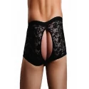 Crotchless pantie black