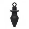 Plunged silicone hollow plug w/ inser