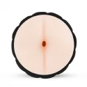 Masturbator With Silicone Grip Sleeve - Black
