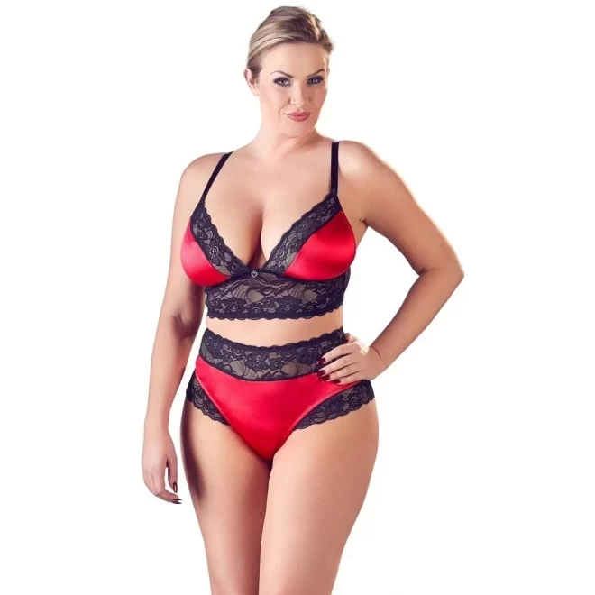 Biustonosz i majtki plus size Longline