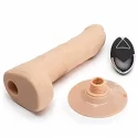 Silikonowe dildo ze zdalnym sterowaniem 20cm