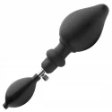 Expander inflatable anal plug with pump