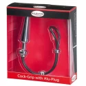 Pierścień z korkiem Cock Grip Mit Alu Plug Mittel MALESATION
