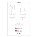 Rougebelle babydoll i stringi czerwona s/m