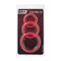 Zestaw pierścieni Black & Red Cock Rings Set
