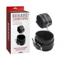Behave ! Obey Me Leather Ankle Cuffs