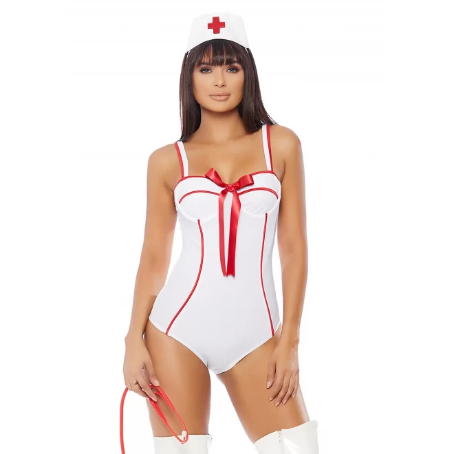 In perfect health sexy nurse costume