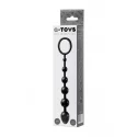 A-TOYS, Anal chain, silicone, black, 19,8 cm