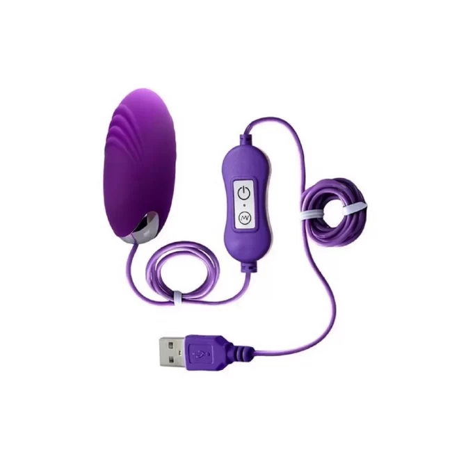 A-TOYS, Vibro egg 'Shelly', with control panel, silicone, violet
