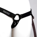 Uprząż strapon strap and bound denim, black-grey