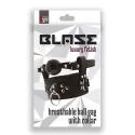 Knebel-BLAZE BREATHABLE BALL GAG WITH COLLAR