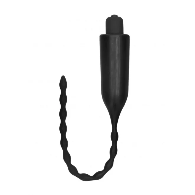 E-stimulation vibrating urethral sounding plug