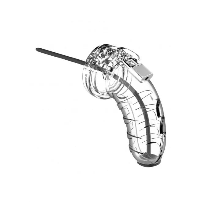 Model 16 - chastity - 4.5" - cage with silicone urethal sounding