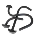 Gut snake - liquid silicone plug - l - black