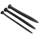 Screw you! - 3 pcs ribbed silicone sound set - black