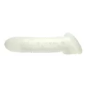 Almighty - ribbed cock sheath 18 cm. (7.00 inch) - clear