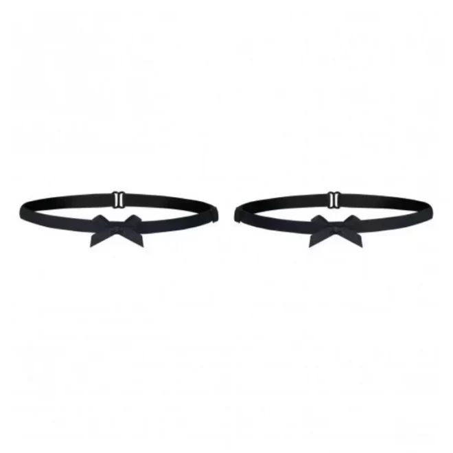Petitenoir garters with bow