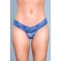 V-Cut Lace Panties - Nude