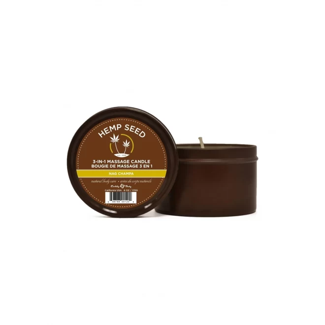 Świeca do masażu o zapachu kadzideł wschodnio indyjskich Nag Champa - 170g