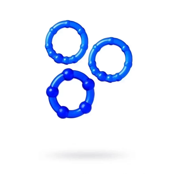 A-TOYS, Ring set, TPE, Blue, O 3,5 / 3/2 cm