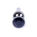 Plug-Jawellery Dark Silver BUTT PLUG- Black