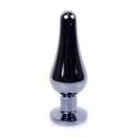 Plug-Jawellery Dark Silver BUTT PLUG- Black