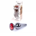 Plug-Jawellery Dark Silver BUTT PLUG- Black