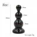 Rocket drill 3,2 inch black anal plug 3,2 inch / 8 cm