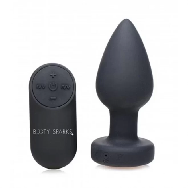 Vibrating LED Light Butt Plug - Medium