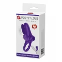 PRETTY LOVE - VIBRANT PENIS RING II Black