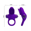 PRETTY LOVE - VIBRANT PENIS RING II Black