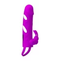 Pretty love 5,5 inch vibrating penis sleeve black