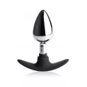 Dark invader metal & silicone anal plug - medium